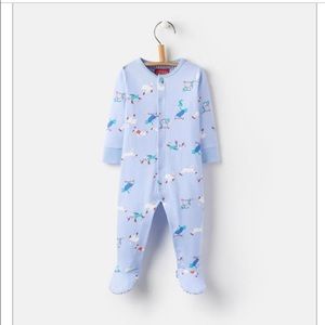 Joules Ziggy Bloomer Babygrow Tortoise and Hare